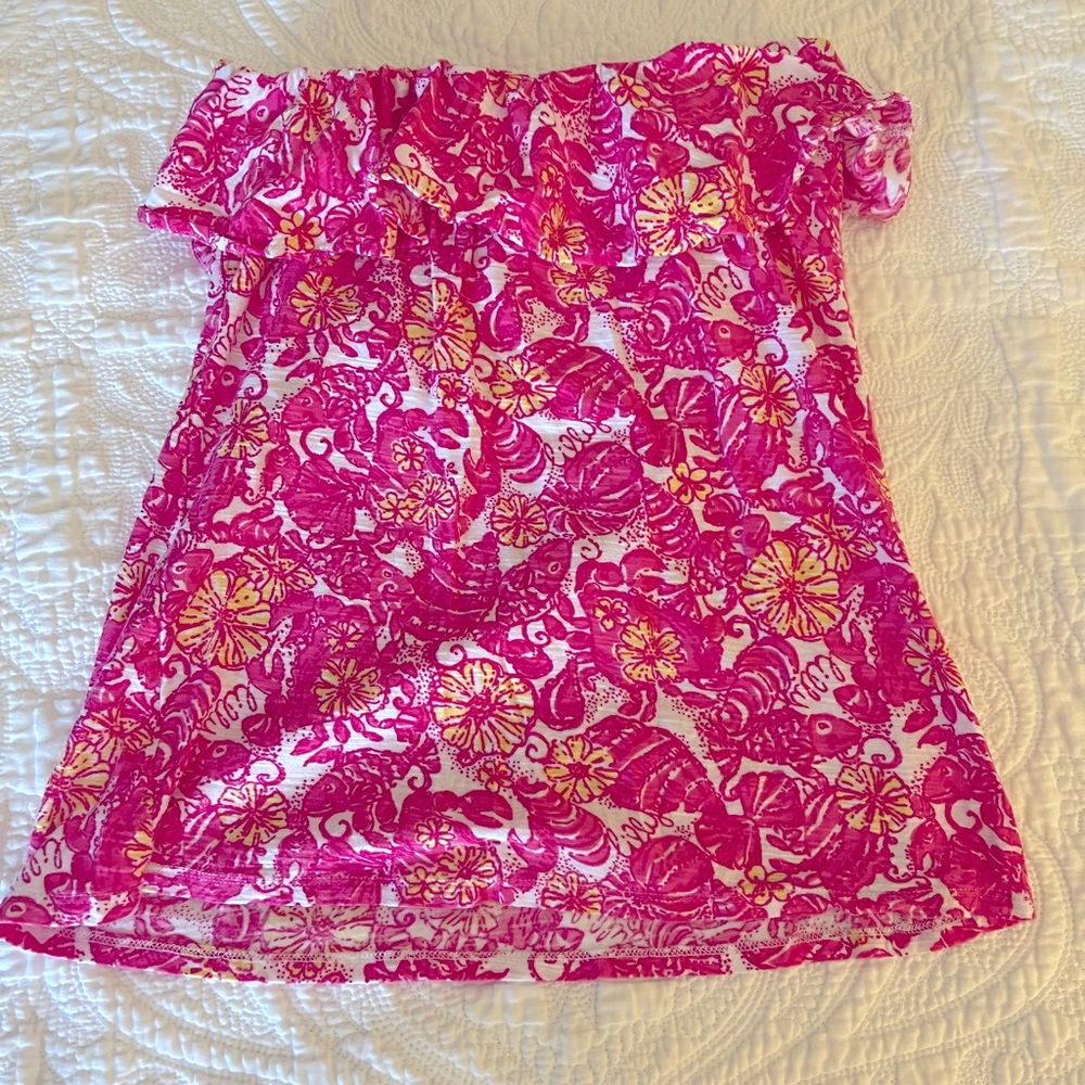 Lilly Pulitzer Ruffle Tube Top - S
